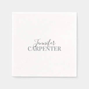 Professional elegant modern minimalist plain napkin