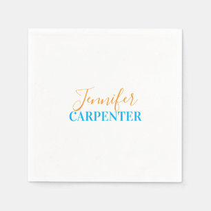 Professional elegant modern minimalist plain  napkin