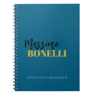 Professional elegant modern minimalist plain notebook