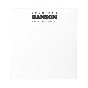 Professional elegant modern minimalist plain notepad