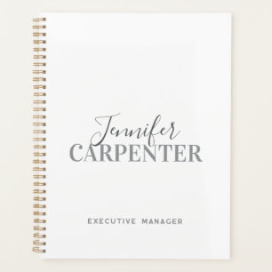 Professional elegant modern minimalist plain planner