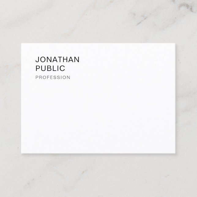 Professional Elegant Modern Minimalist Template Business Card (Front)