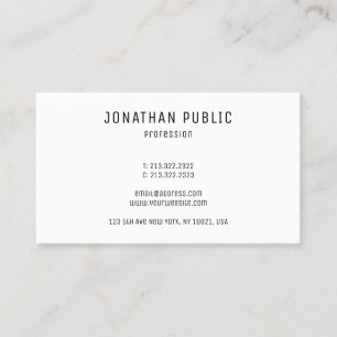 Professional Elegant Modern Minimalistic Template Business Card