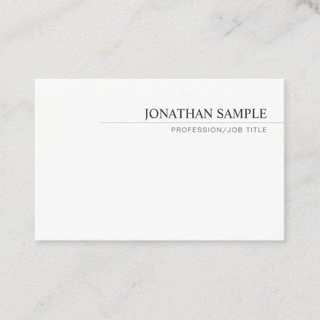Professional Elegant Modern Minimalistic Template Business Card (Front)