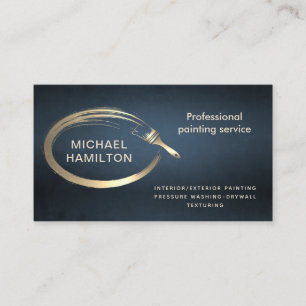 Professional elegant modern painting service  business card