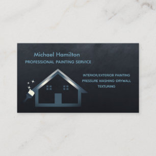 Professional elegant modern painting service business card