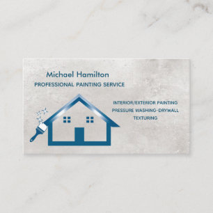 Professional elegant modern painting service business card