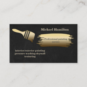 Professional elegant modern painting service business card