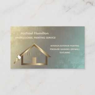 Professional elegant modern painting service business card
