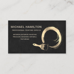 Professional elegant modern painting service business card