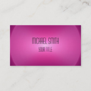 Professional Elegant Modern Pink Spin Blur Business Card