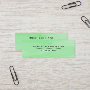 Professional Elegant Modern Plain Mini Business Card