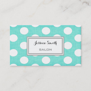 Professional elegant modern polka dots business card