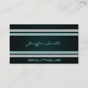 Professional elegant modern shiny glittery stripes business card