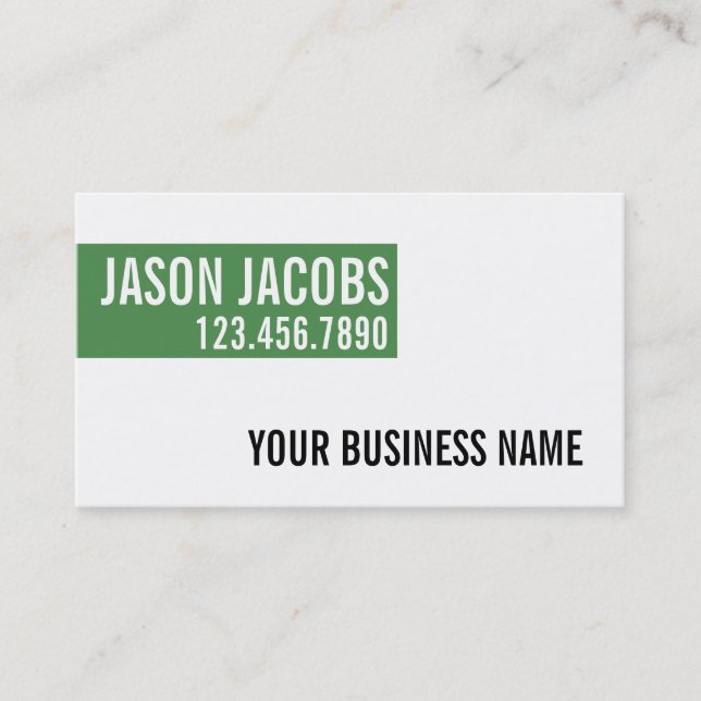 Professional Elegant Modern Simple Business Card (Front)