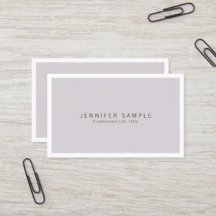 Professional Elegant Modern Simple Chic Plain Business Card