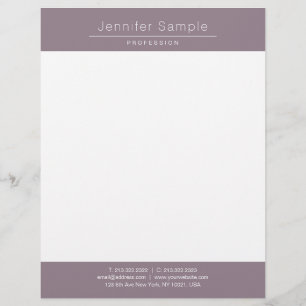 Professional Elegant Modern Simple Design Template Custom Letterhead
