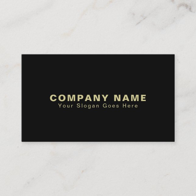 Professional Elegant Modern Simple Plain Company Business Card (Front)