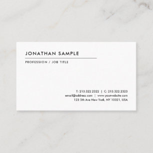 Professional Elegant Modern Template Custom Business Card