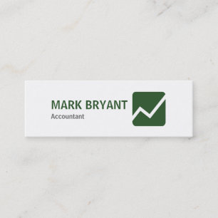 Professional Elegant Modern White Simple Mini Business Card