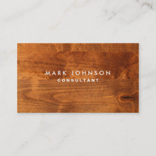 Professional Elegant Modern Wood Cards