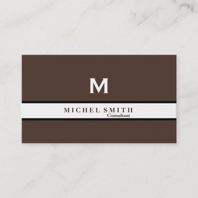 Professional Elegant Monogram Cosmetologist Gold Business Card (Front)
