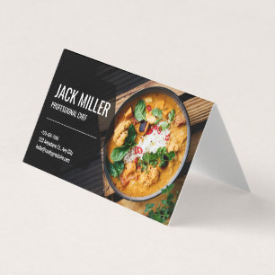 Professional Elegant Personal Chef Catering  Business Card