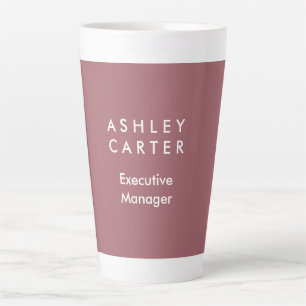 Professional elegant plain minimalist modern latte mug