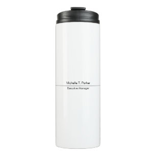 Professional elegant plain minimalist modern thermal tumbler