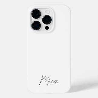 Professional Elegant Plain Minimalist Script Case-Mate iPhone 14 Pro Case