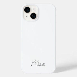 Professional Elegant Plain Minimalist Script Case-Mate iPhone 14 Case