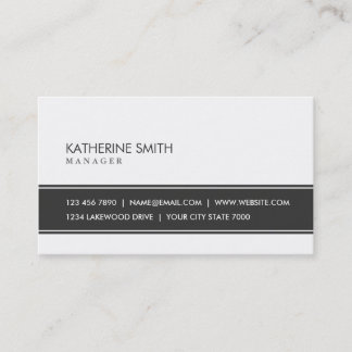 Professional Elegant Plain Simple Makeup Artist Business Card