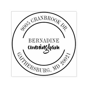 Professional Elegant Return Address Self-inking Stamp