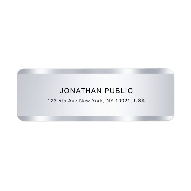 Professional Elegant Silver Look Template Modern (Front)