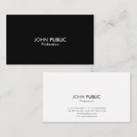 Professional Elegant Simple Design Black and White