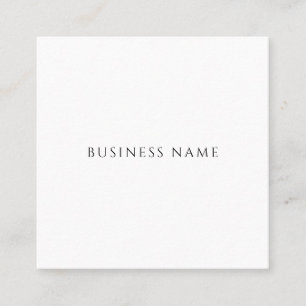 Professional Elegant Simple Design Modern Template Square Business Card