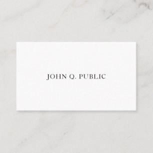Professional Elegant Simple Modern Minimalist Business Card