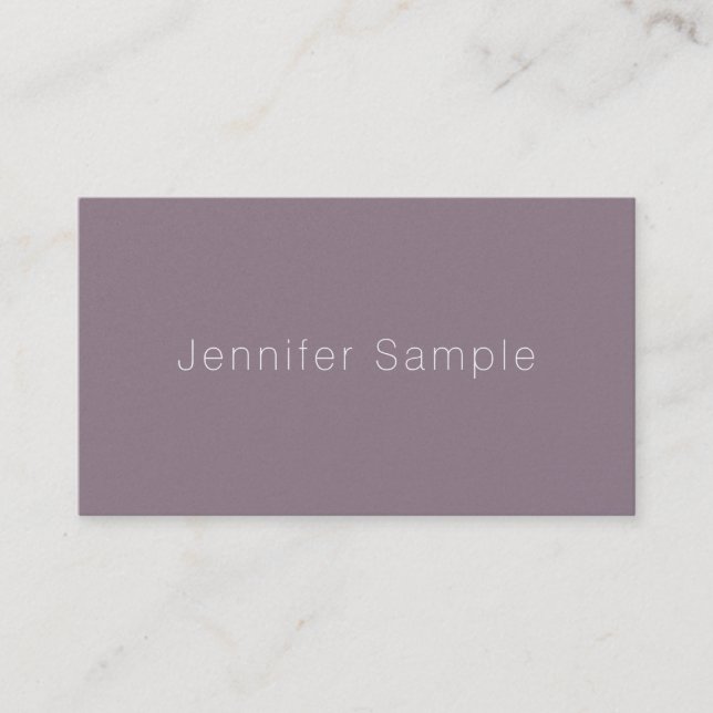 Professional Elegant Simple Modern Plain Luxury Business Card (Front)