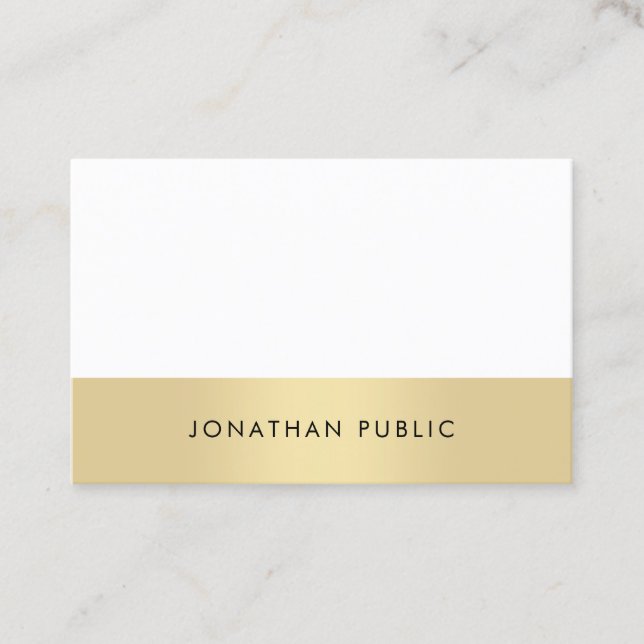 Professional Elegant Simple Modern Plain Trendy Business Card (Front)