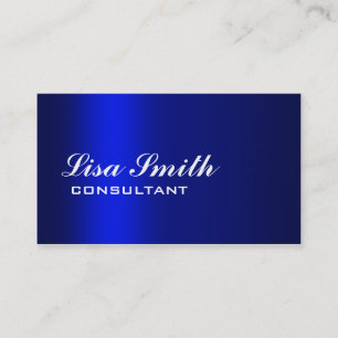 Professional Elegant Simple Plain Blue Gradient Business Card