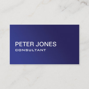 Professional Elegant Simple Plain Blue Gradient Business Card