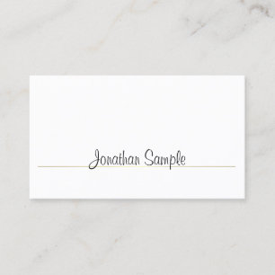 Professional Elegant Smart Design Gold Plain Luxe Business Card