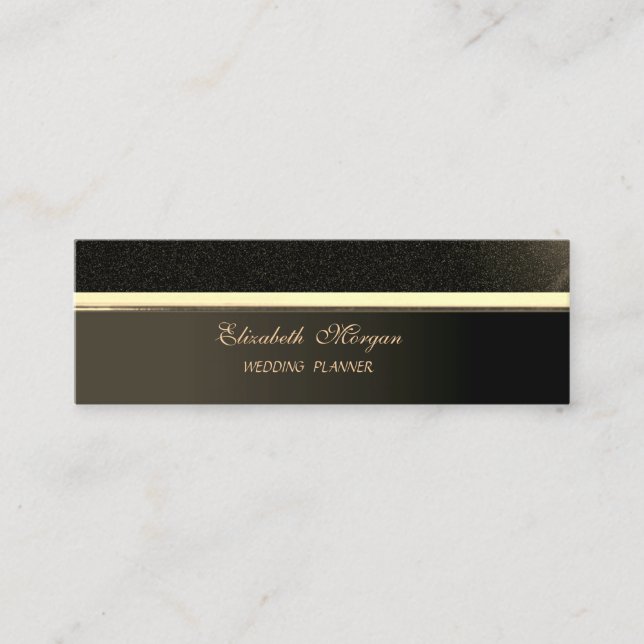 Professional Elegant  Stylish Sophisticated Mini Business Card (Front)