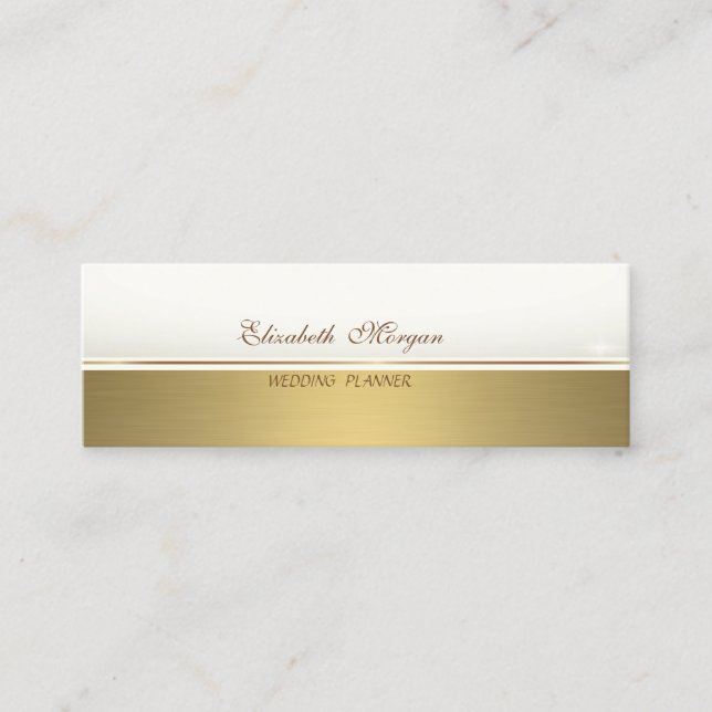 Professional Elegant  Stylish Sophisticated Mini Business Card (Front)