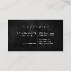Professional Elegant Subtle Chalkboard Blackboard Business Card