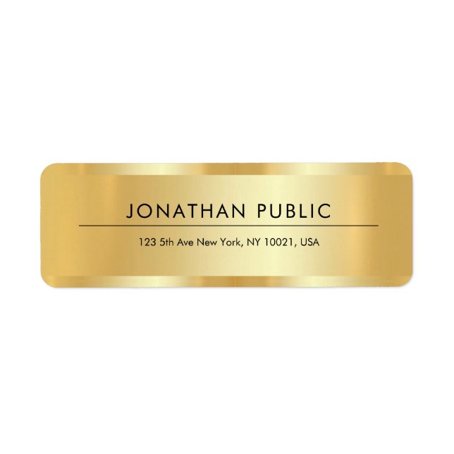 Professional Elegant Template Glamourous Gold (Front)