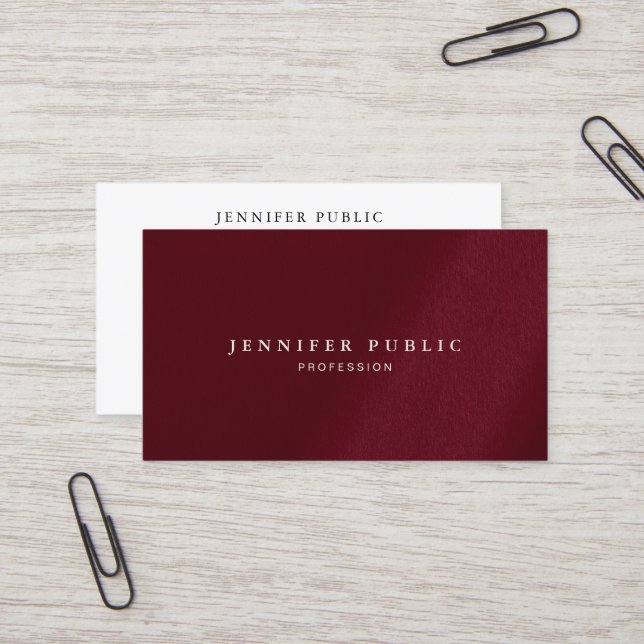 Professional Elegant Template Minimalist Luxury Business Card (Front/Back In Situ)