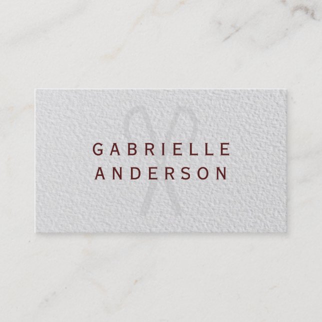 Professional Elegant Water Colour Paper Business Card (Front)