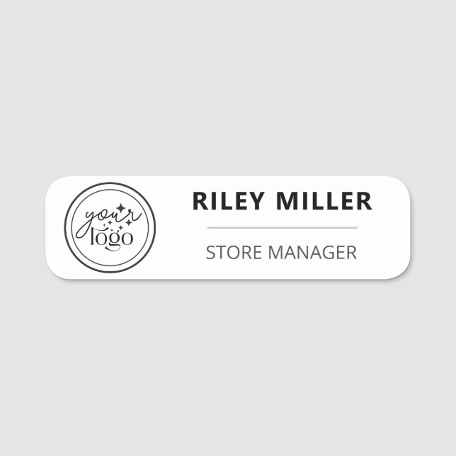 Professional Employee Magnetic Name Tag (Front)