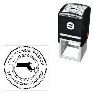Professional Engineer Massachusetts Self-inking Stamp